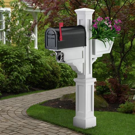 white plastic mailboxes residential